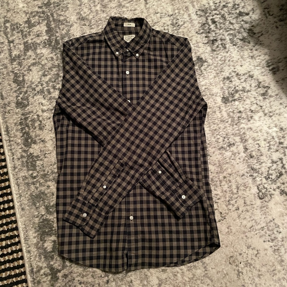 J.Crew slim secret wash button up